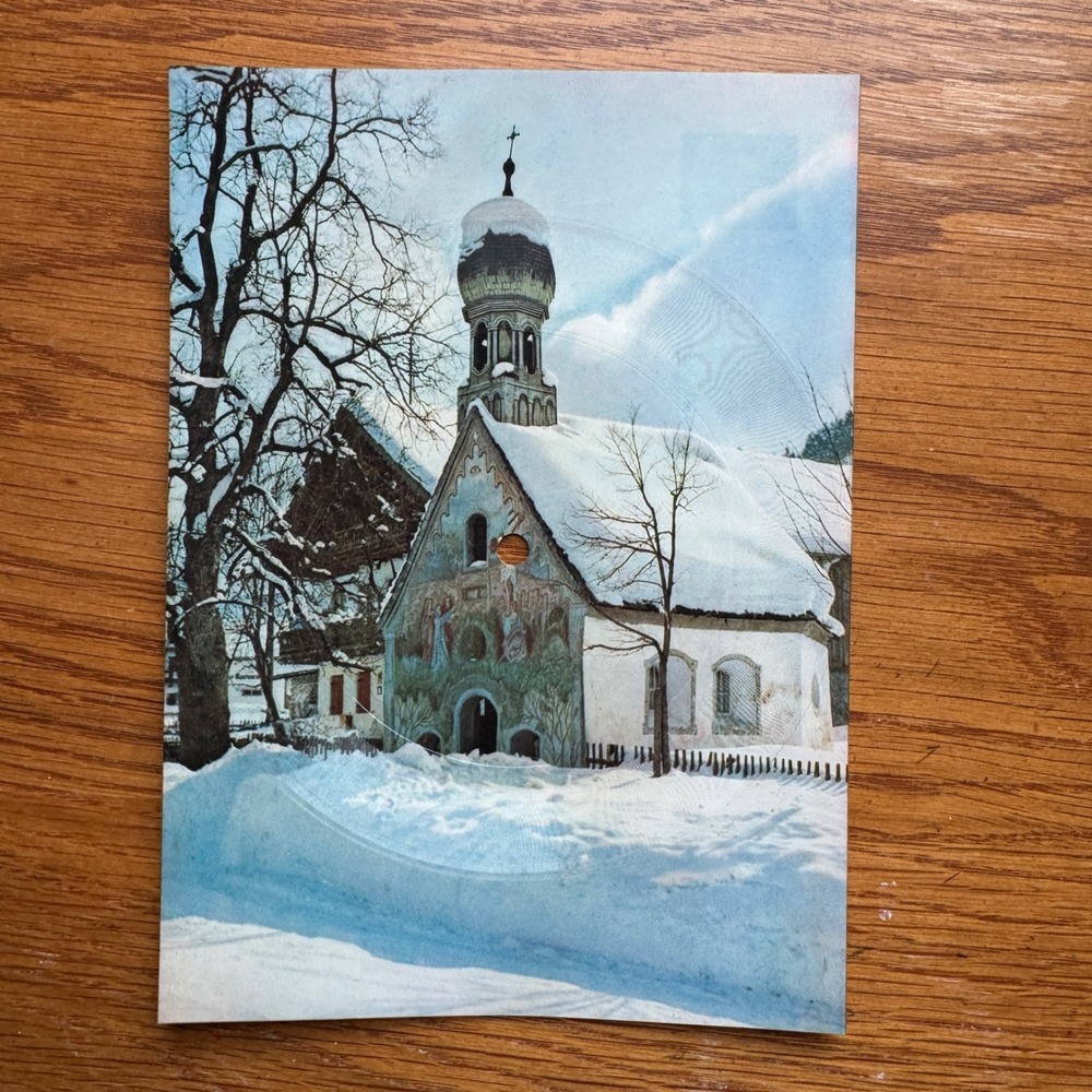 Vintage Ninophon 45‎ RPM Record Postcard Silent Night Holy Night West Germany